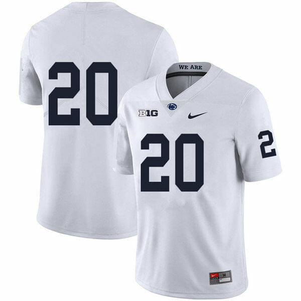 Penn State Adisa Isaac Jersey #20 College Football Game White No Name