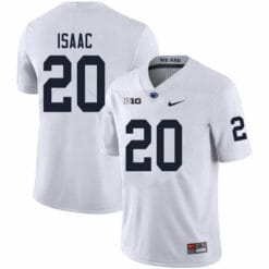 Penn State Adisa Isaac Jersey #20 College Football Game White With Name