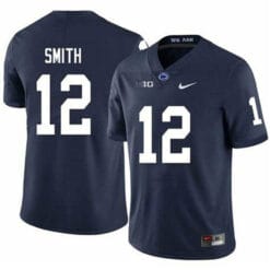 Penn State Brandon Smith Jersey #12 College Football Game Navy With Name