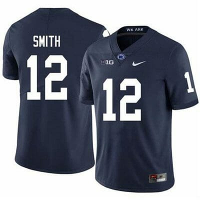 Penn State Brandon Smith Jersey #12 College Football Game Navy With Name