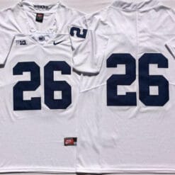 Penn State Caziah Holmes Jersey #26 College Football Game White No Name