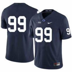 Penn State Coziah Izzard Jersey #99 College Football Game Navy No Name