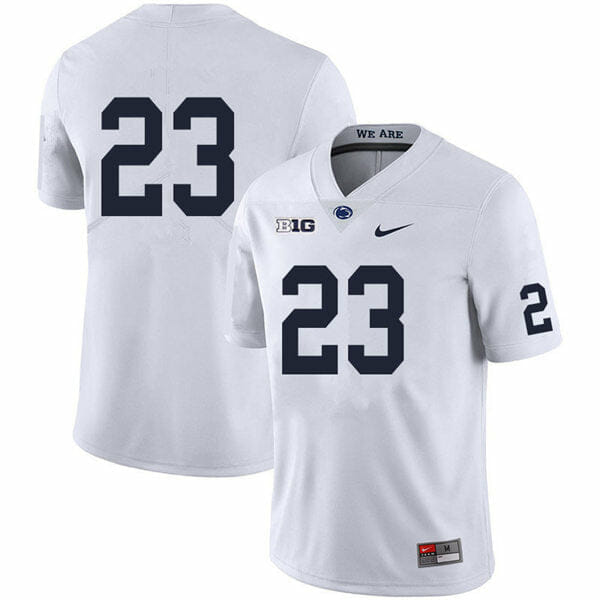Penn State Curtis Jacobs Jersey #23 College Football Game White No Name