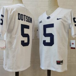 Penn State Jahan Dotson Jersey #5 College Football Game White With Name