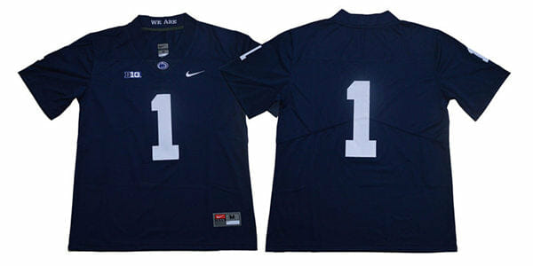 Penn State Jaquan Brisker Jersey #1 College Football Game Navy No Name
