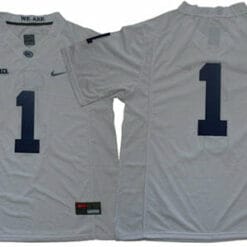 Penn State Jaquan Brisker Jersey #1 College Football Game White No Name