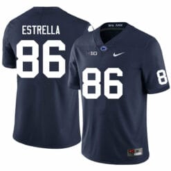 Penn State Jason Estrella Jersey #86 College Football Game Navy With Name