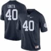 Penn State Jesse Luketa Jersey #40 College Football Game Navy With Name