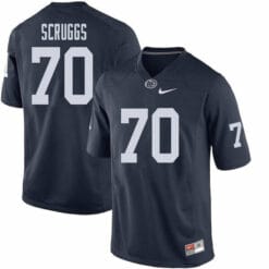 Penn State Juice Scruggs Jersey #70 College Football Game Navy With Name