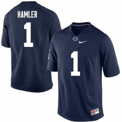Penn State KJ Hamler Jersey #1 College Football Game Navy With Name