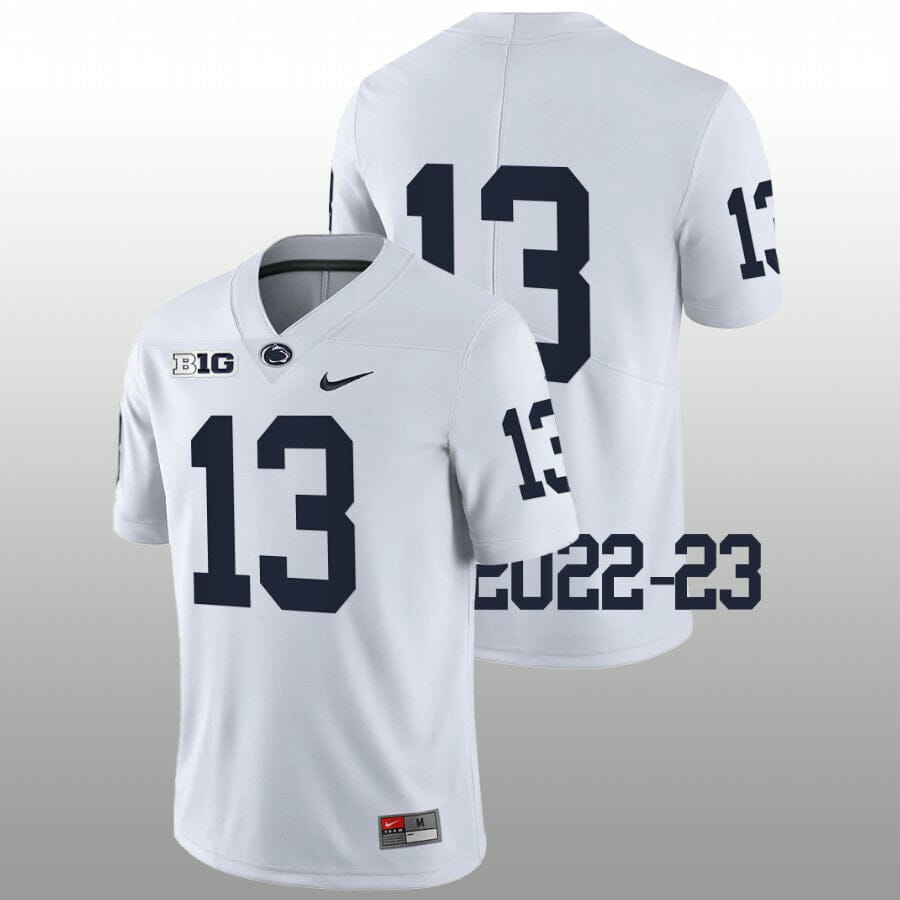 Penn State Kaytron Allen Jersey #13 College Football Game White No Name
