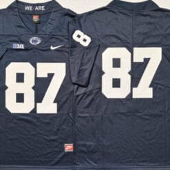 Penn State Pat Freiermuth Jersey #87 College Football Game Navy No Name