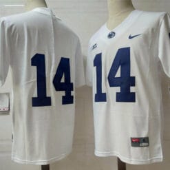 Penn State Sean Clifford Jersey #14 College Football Game White No Name