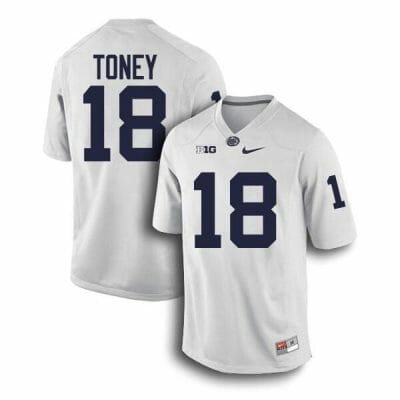 Penn State Shaka Toney Jersey #18 College Football Game White With Name