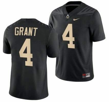 Purdue Boilermakers Marvin Grant Jersey #4 College Football Black