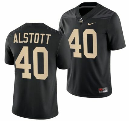 Purdue Boilermakers Mike Alstott Jersey #40 College Football Black