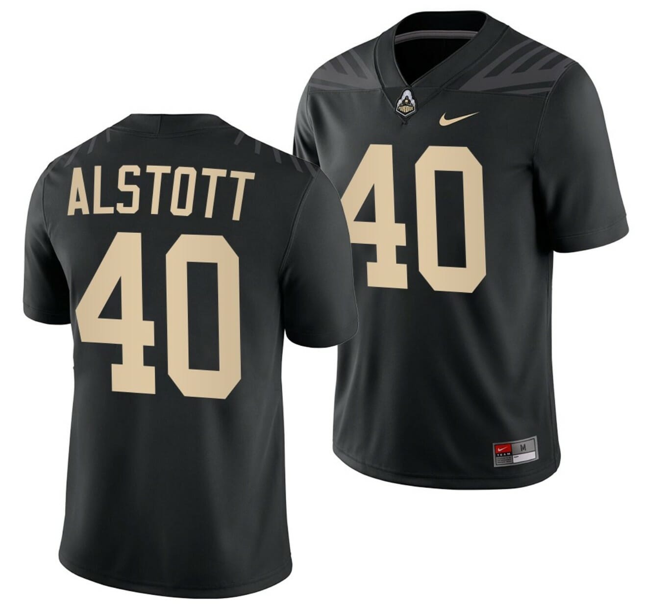 Purdue Boilermakers Mike Alstott Jersey #40 College Football Black