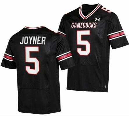 South Carolina Gamecocks Dakereon Joyner Jersey #5 College Football Stitched Black 2023