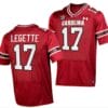 South Carolina Gamecocks Xavier Legette Jersey #17 College Football Stitched Garnet 2023