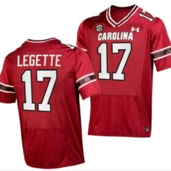 South Carolina Gamecocks Xavier Legette Jersey #17 College Football Stitched Garnet 2023