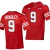 Texas Tech Red Raiders Jerand Bradley Jersey #9 College Football Throwback Stitched Red