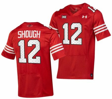 Texas Tech Red Raiders Tyler Shough Jersey #12 College Football Throwback Stitched Red