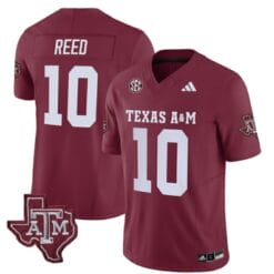 Texas A&M Aggies Marcel Reed Jersey #10 Vapor Limited College Football Maroon
