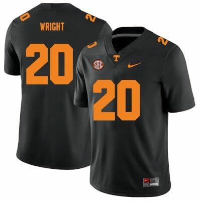 Tennessee Volunteers #20 Jaylen Wright Jersey College Football New Black