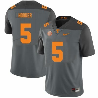 Tennessee Volunteers #5 Hendon Hooker Jersey College Football New Gray