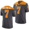 Tennessee Volunteers #7 Joe Milton III Jersey 2023 Artful Dodger Smokey Grey Alternate Football