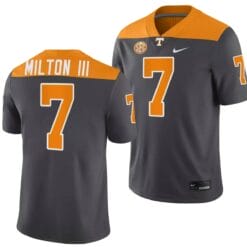 Tennessee Volunteers #7 Joe Milton III Jersey 2023 Artful Dodger Smokey Grey Alternate Football