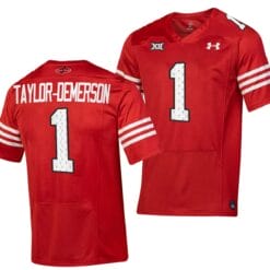 Texas Tech Red Raiders Dadrion Taylor Demerson Jersey #1 College Football Throwback Stitched Red