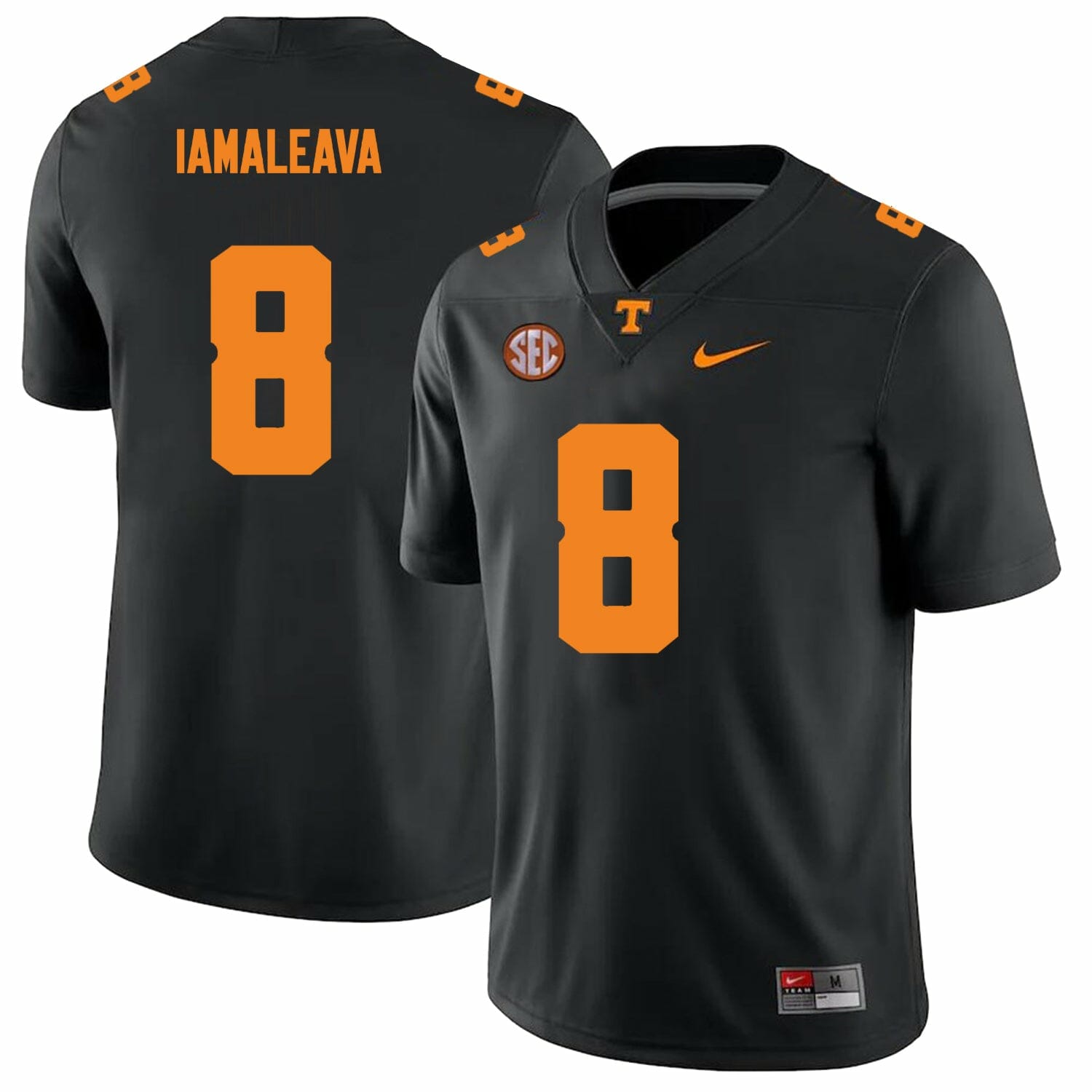 Tennessee Volunteers #8 Nico Iamaleava Jersey College Football Black
