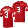 Texas Tech Red Raiders Bryce Ramierz Jersey #3 College Football Throwback Stitched Red