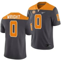 Tennessee Volunteers #0 Jaylen Wright Jersey 2023 Artful Dodger Smokey Grey Alternate Football