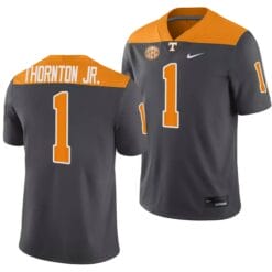 Tennessee Volunteers #1 Dont'e Thornton Jr Jersey 2023 Artful Dodger Smokey Grey Alternate Football
