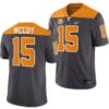 Tennessee Volunteers #15 Bru McCoy Jersey 2023 Artful Dodger Smokey Grey Alternate Football