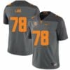 Tennessee Volunteers #78 Ollie Lane Jersey College Football New Gray