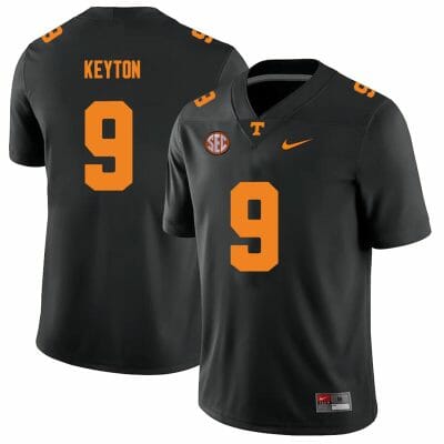 Tennessee Volunteers #9 Ramel Keyton Jersey College Football New Black