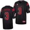 Utah Utes #3 Ja'Quinden Jackson Jersey Throwback College Football Black