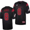 Utah Utes #8 Cole Bishop Jersey Throwback College Football Black