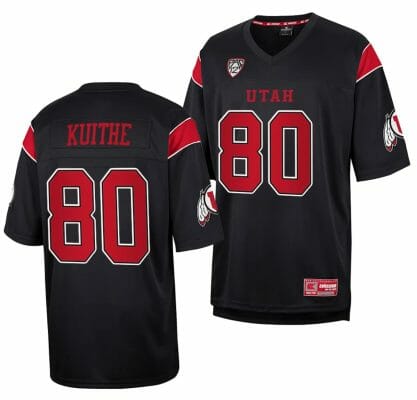 Utah Utes #80 Brant Kuithe Jersey Throwback College Football Black