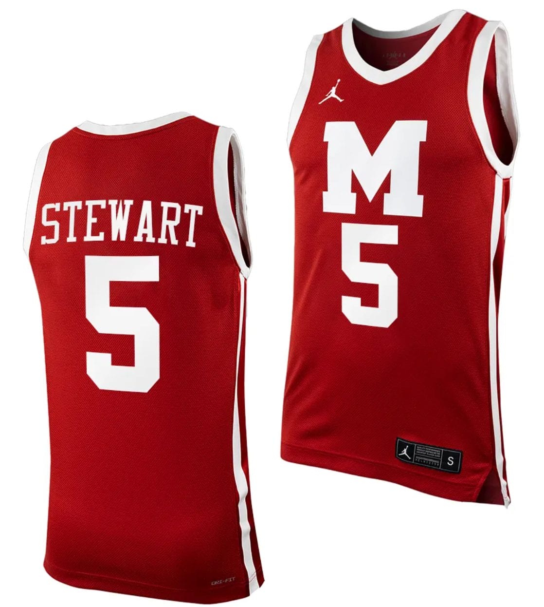 Andrew Stewart Jersey #5 Morehouse Maroon Tigers College Replica Basketball Uniform