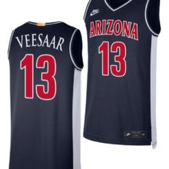 Arizona Wildcats Henri Veesaar Jersey #13 Limited Retro Basketball 2023-24 Navy