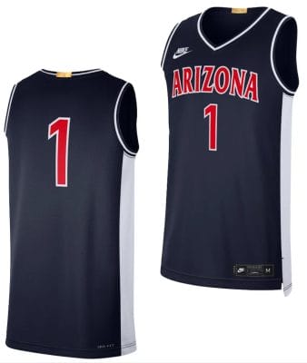 Arizona Wildcats Jersey #1 Limited Retro Basketball 2023-24 Navy
