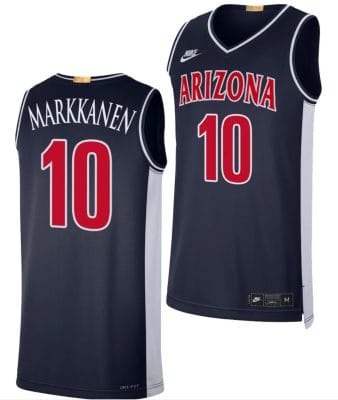 Arizona Wildcats Lauri Markkanen Jersey #10 Limited Retro Basketball 2023-24 Navy
