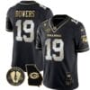 Brock Bowers Jersey #19 Georgia Bulldogs Football Vince Dooley Patch Georgia Map Black Limited All Stitched