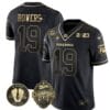 Brock Bowers Jersey #19 Georgia Bulldogs Football 2023 Champions and Vince Dooley Patch Black Gold All Stitched