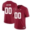 Custom Alabama Crimson Jersey Name and Number Football College SEC Patch Crimson All Stitched