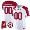 Custom Alabama Crimson Jersey Name and Number Vapor Limited Alabama Map Inverted All Stitched